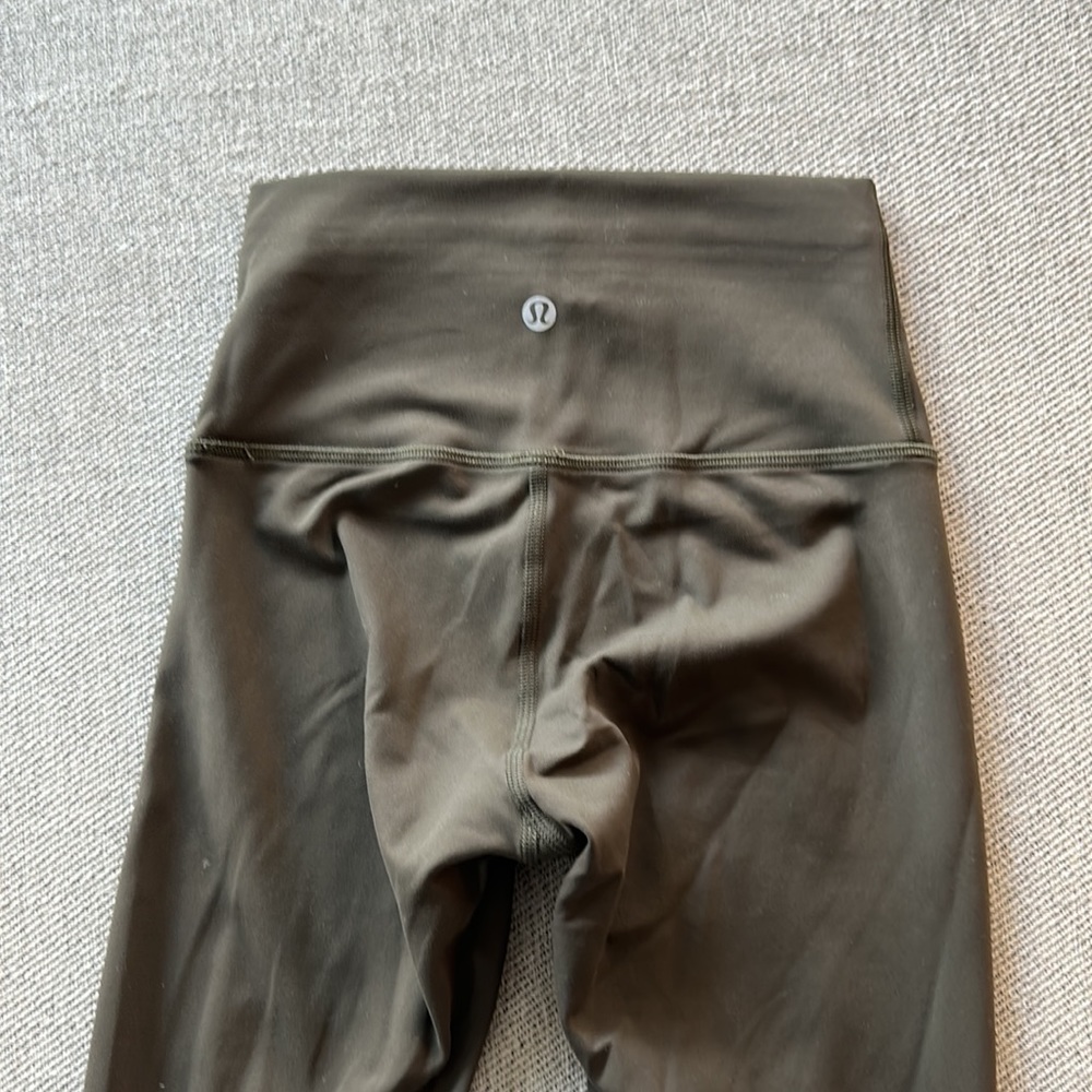 Olive Green lululemon Wunder Under Tight size 2